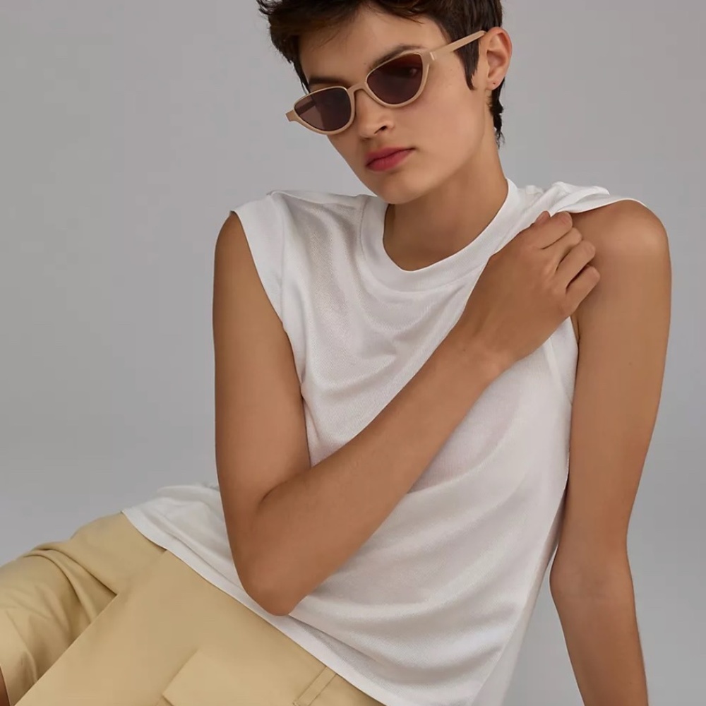 Porridge Shine Muscle Tee - Like New, Size Large, Anthropologie